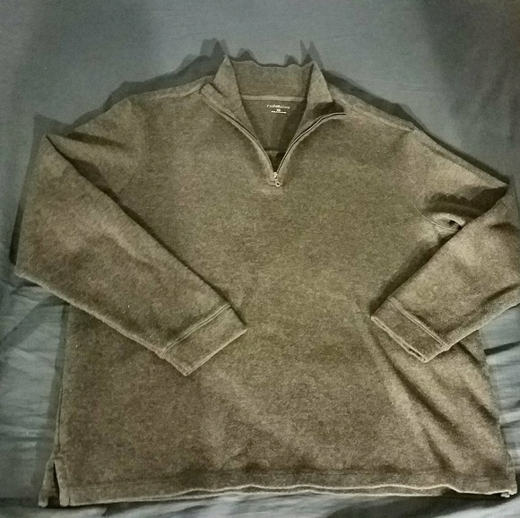 Men's partial zil-up sweatshirt - Picture 2 of 3